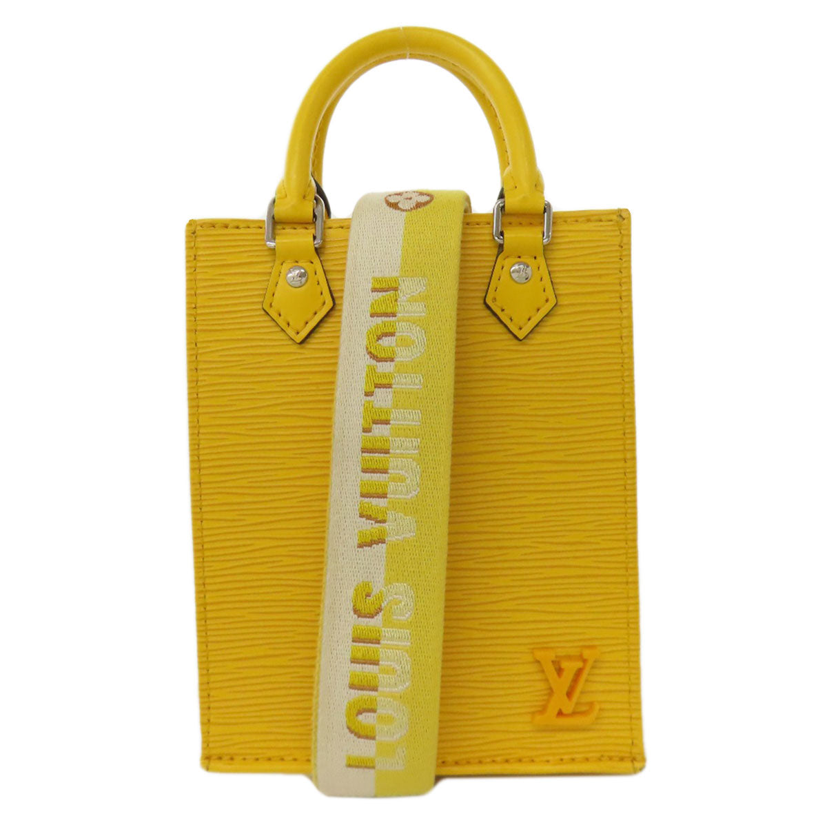 LOUIS VUITTON M81068 Petit Sac Plat Handbag Epi Leather Ladies [Used]