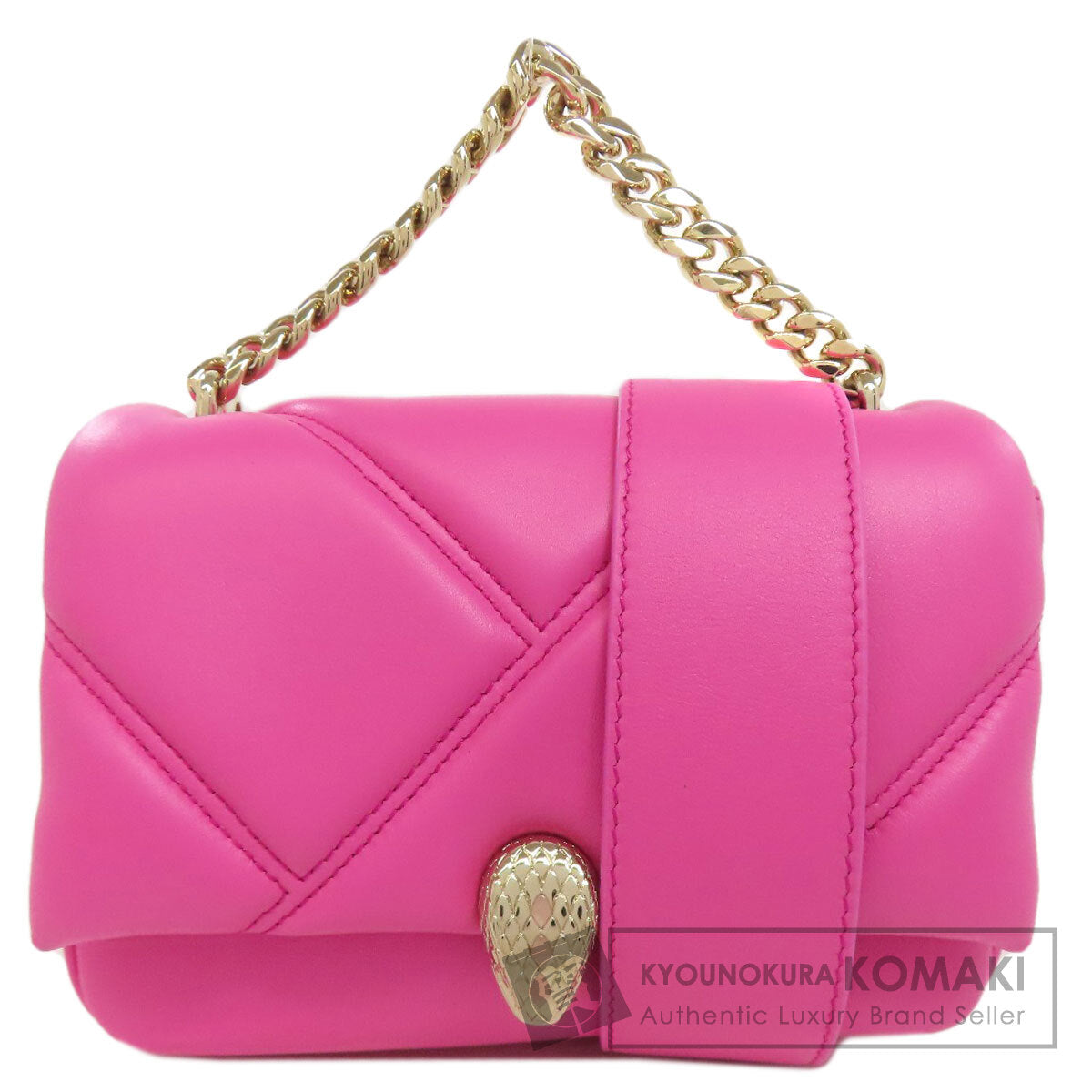 BVLGARI Serpenti Cabochon Mini Crossbody 2WAY Handbag Calf Ladies [Used]