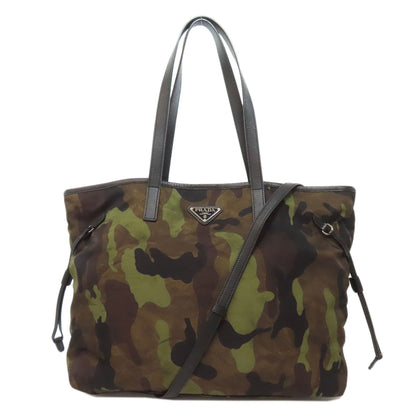 PRADA B4001T Camouflage pattern 2WAY Tote Bag Nylon Ladies [Used]