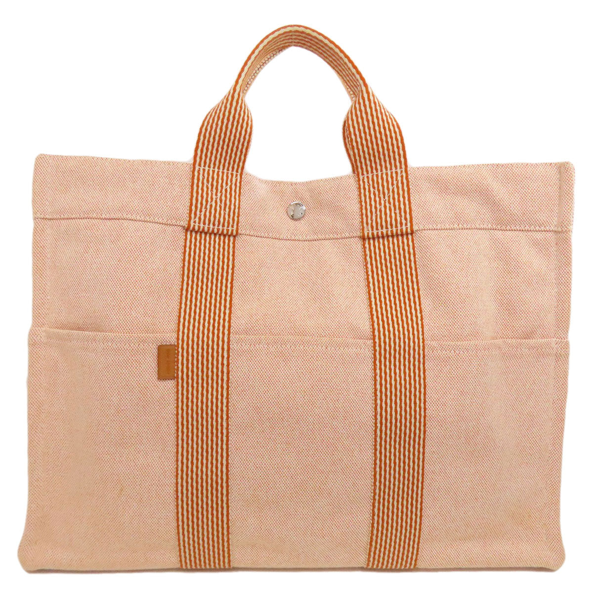 HERMES New fool toe MM Handbag Canvas Ladies [Used]