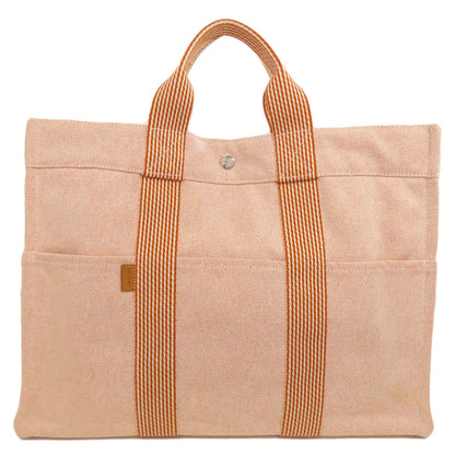 HERMES New fool toe MM Handbag Canvas Ladies [Used]