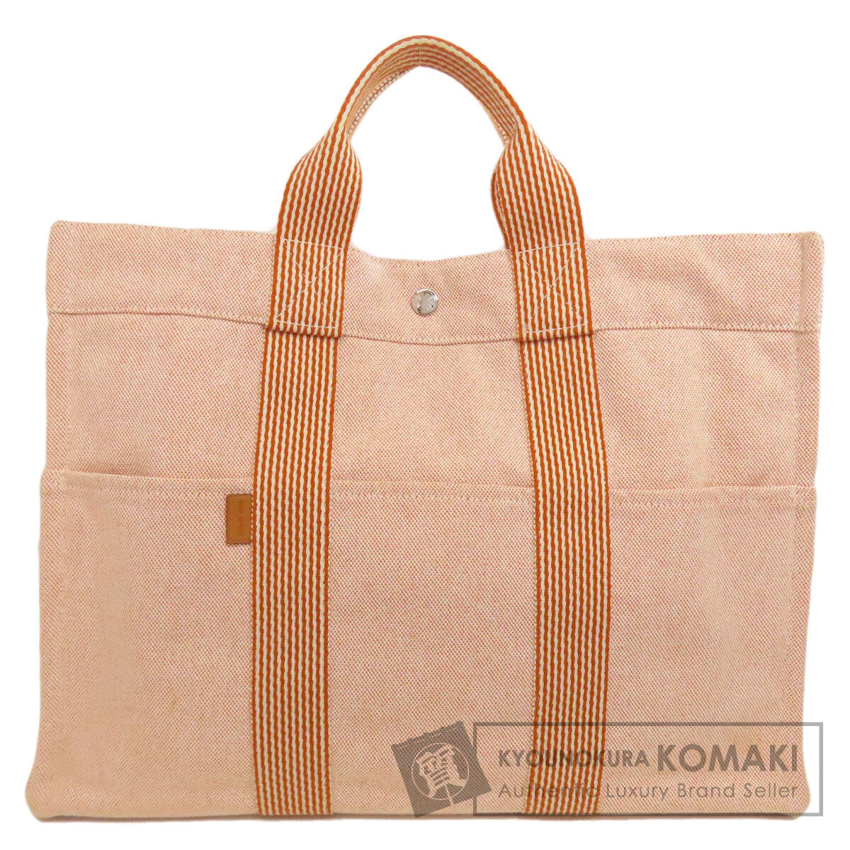 HERMES New fool toe MM Handbag Canvas Ladies [Used]