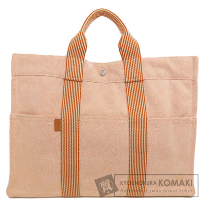 HERMES New fool toe MM Handbag Canvas Ladies [Used]