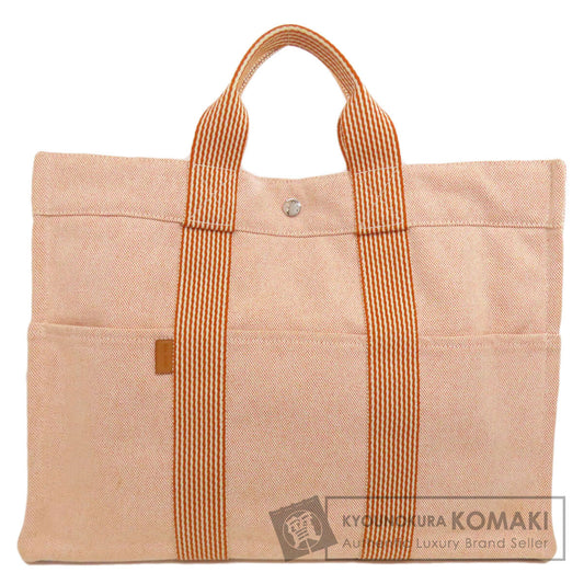 HERMES New fool toe MM Handbag Canvas Ladies [Used]