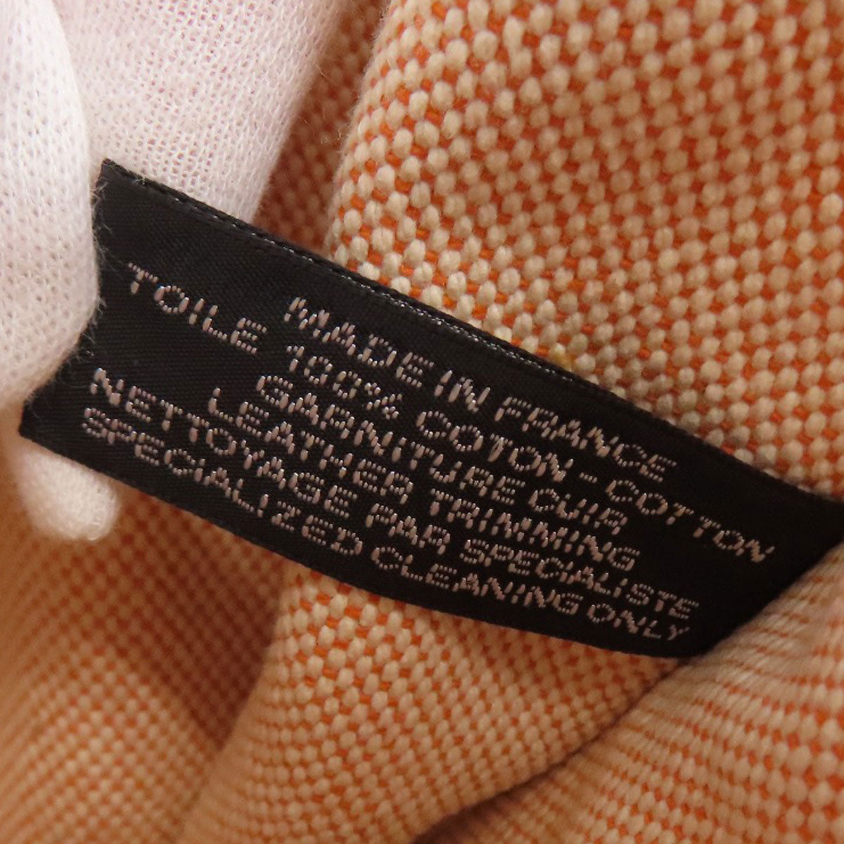 HERMES New fool toe MM Handbag Canvas Ladies [Used]