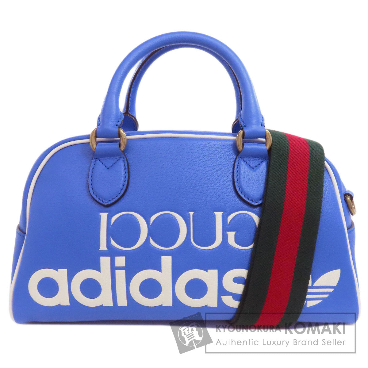 GUCCI 727558 Mini Boston bag, Adidas collaboration Boston bag Leather Ladies [Used]