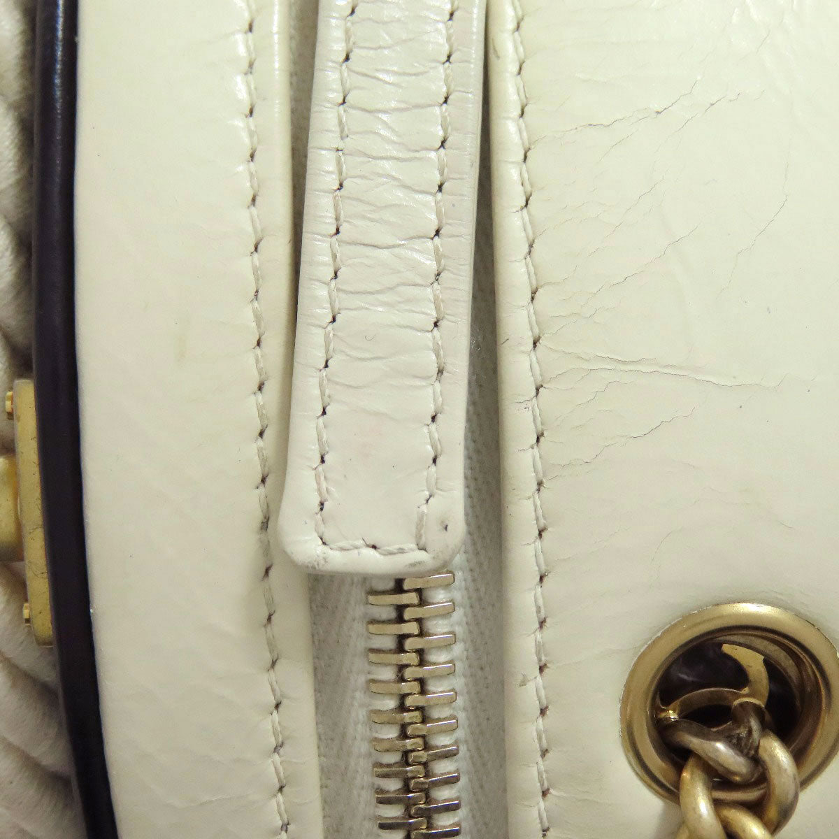 CHANEL COCO Mark GoldHardware 2WAY Handbag Calf Ladies [Used]