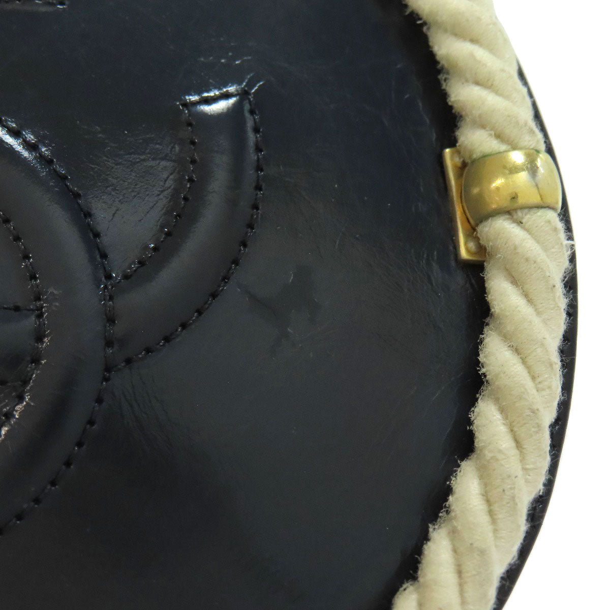 CHANEL COCO Mark GoldHardware 2WAY Handbag Calf Ladies [Used]