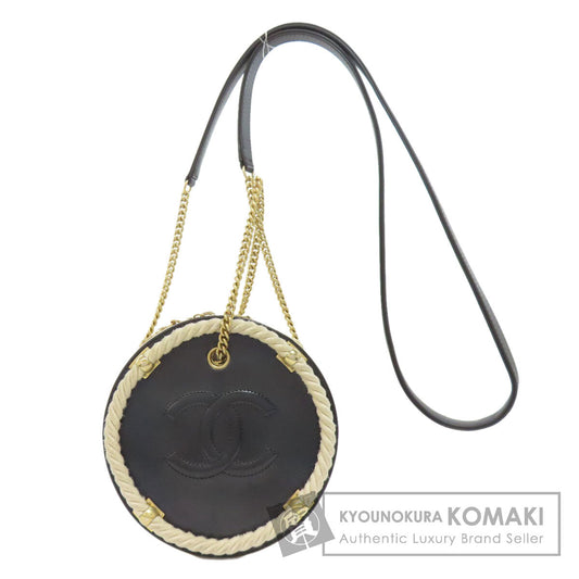 CHANEL COCO Mark GoldHardware 2WAY Handbag Calf Ladies [Used]