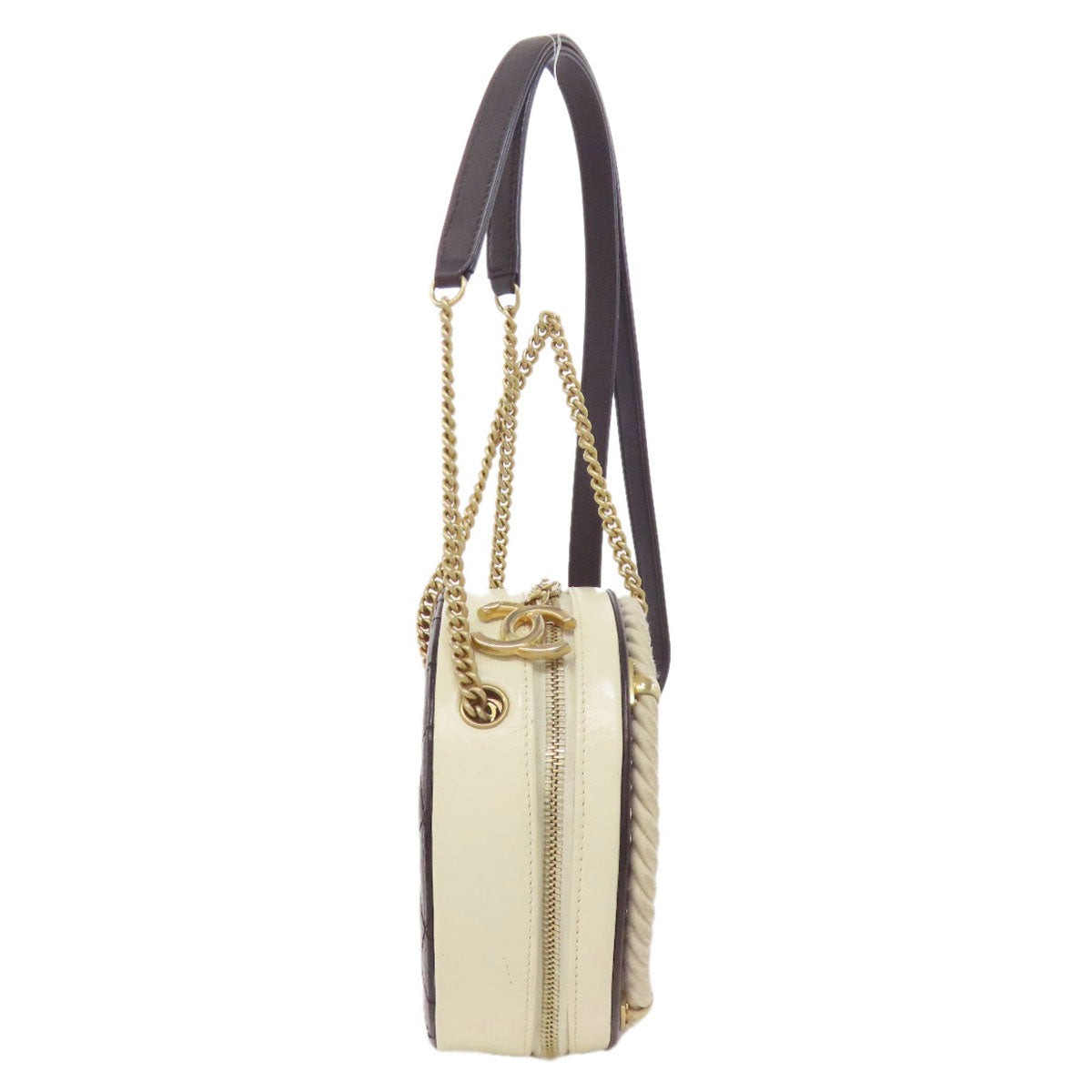 CHANEL COCO Mark GoldHardware 2WAY Handbag Calf Ladies [Used]
