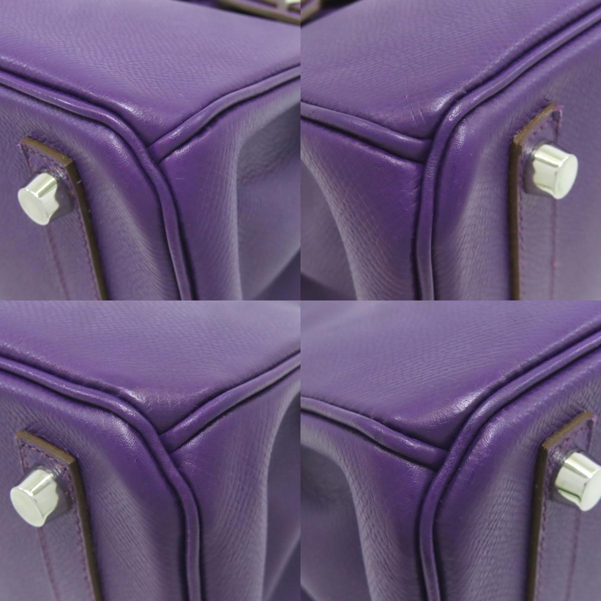 エルメス バーキン25 シルバー金具 ハンドバッグ エプソン レディース 【中古】【HERMES】