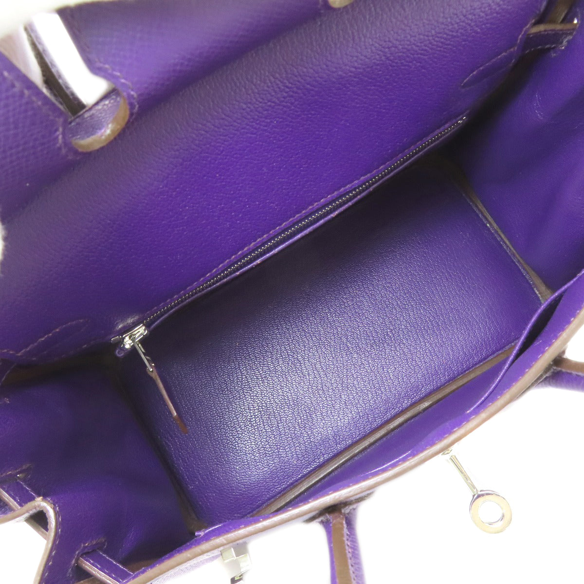 エルメス バーキン25 シルバー金具 ハンドバッグ エプソン レディース 【中古】【HERMES】
