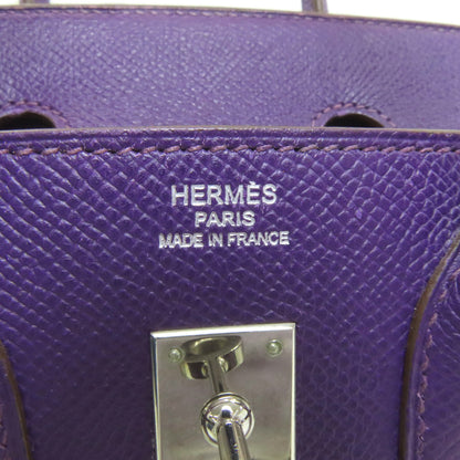 エルメス バーキン25 シルバー金具 ハンドバッグ エプソン レディース 【中古】【HERMES】
