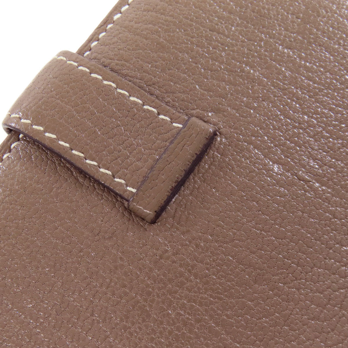 HERMES Bearn Mini Etoupe SilverHardware coin purse Chevre Ladies [Used]