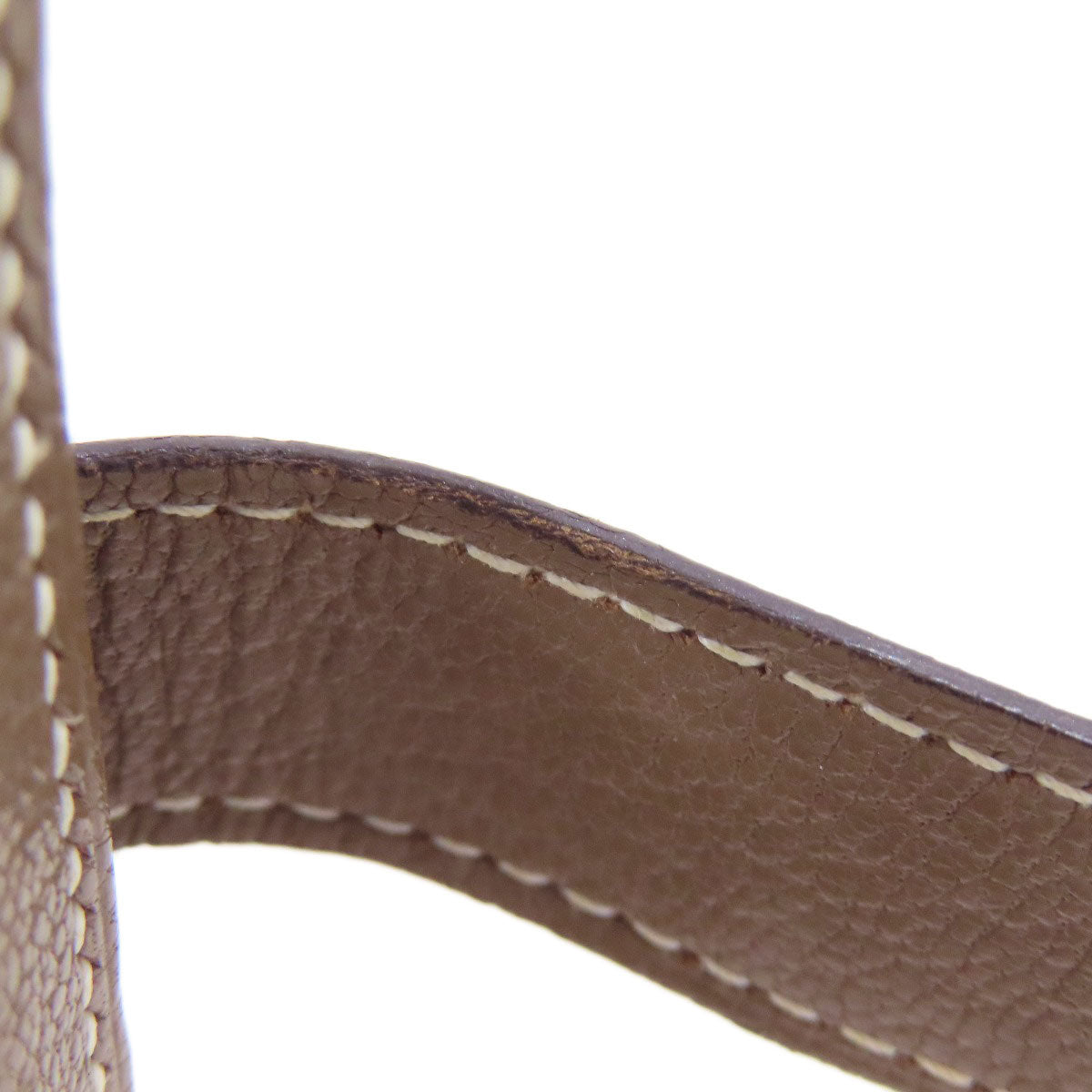 HERMES Bearn Mini Etoupe SilverHardware coin purse Chevre Ladies [Used]