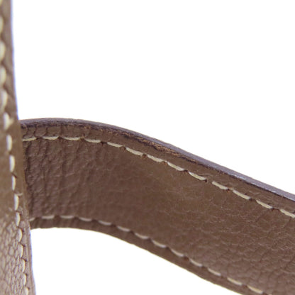 HERMES Bearn Mini Etoupe SilverHardware coin purse Chevre Ladies [Used]