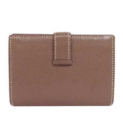 HERMES Bearn Mini Etoupe SilverHardware coin purse Chevre Ladies [Used]