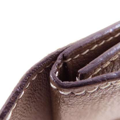 HERMES Bearn Mini Etoupe SilverHardware coin purse Chevre Ladies [Used]