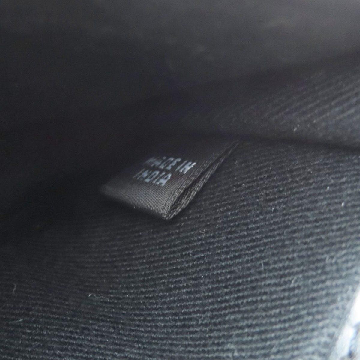 Emporio Armani Stamping with logo Card Case Leather Ladies [Used]