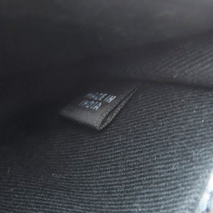 Emporio Armani Stamping with logo Card Case Leather Ladies [Used]