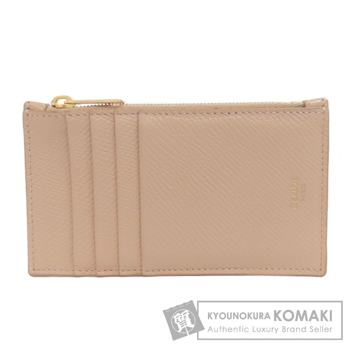 CELINE Coin Card Case coin purse Leather Ladies [Used]