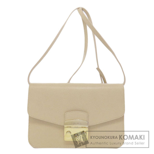 Furla logo Shoulder Bag Leather Ladies [Used]