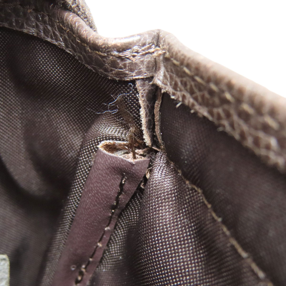 Longchamp logo Shoulder Bag Leather Ladies [Used]