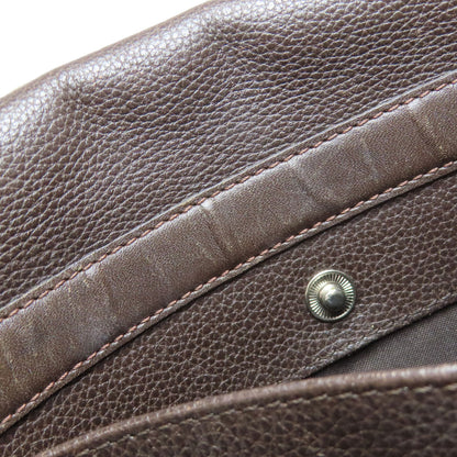 Longchamp logo Shoulder Bag Leather Ladies [Used]