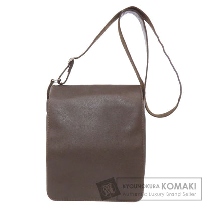 Longchamp logo Shoulder Bag Leather Ladies [Used]