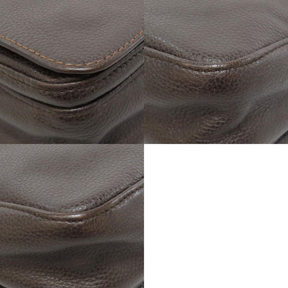 Longchamp logo Shoulder Bag Leather Ladies [Used]