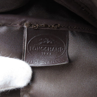Longchamp logo Shoulder Bag Leather Ladies [Used]