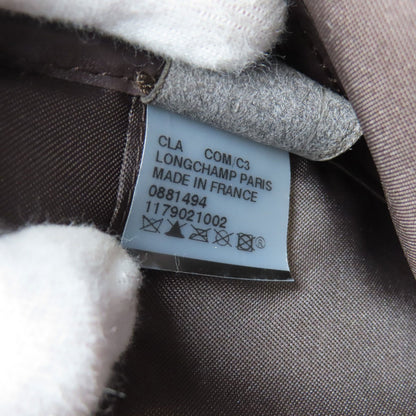 Longchamp logo Shoulder Bag Leather Ladies [Used]