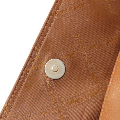 Longchamp logo Tote Bag Leather Ladies [Used]