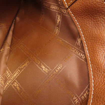 Longchamp logo Tote Bag Leather Ladies [Used]