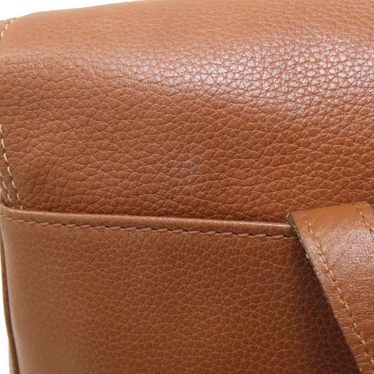 Longchamp logo Tote Bag Leather Ladies [Used]