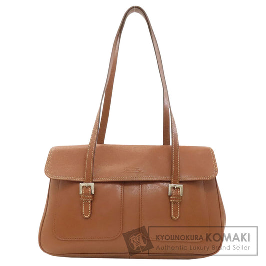 Longchamp logo Tote Bag Leather Ladies [Used]