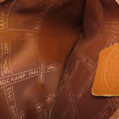 Longchamp logo Tote Bag Leather Ladies [Used]