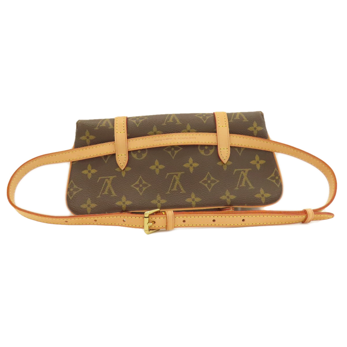 LOUIS VUITTON M51159 Pochette Marrell Hip bag, waist bag Monogram canvas Ladies [Used]