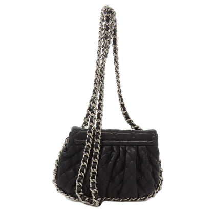 CHANEL ChainShoulder Matelasse SilverHardware Shoulder Bag Calf Ladies [Used]