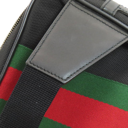 GUCCI 630919 Outlet sherry line Hip bag, waist bag Canvas Ladies [Used]