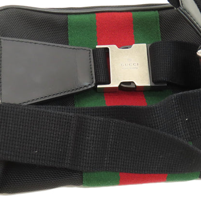 GUCCI 630919 Outlet sherry line Hip bag, waist bag Canvas Ladies [Used]