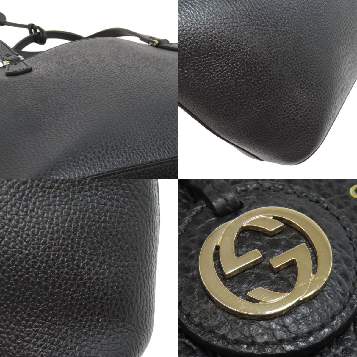 GUCCI 388561 Interlocking G Tote Bag Calf Ladies [Used]