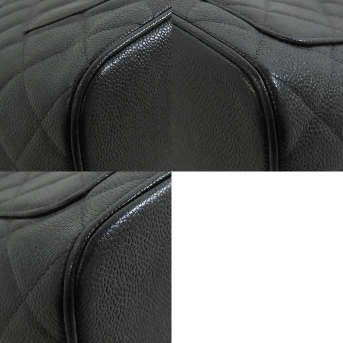 CHANEL Medallion GoldHardware Tote Bag Grained Calfskin Skin Ladies [Used]