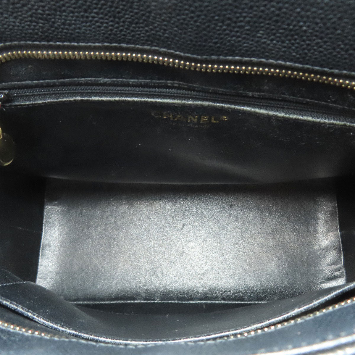 CHANEL Medallion GoldHardware Tote Bag Grained Calfskin Skin Ladies [Used]