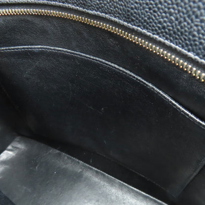 CHANEL Medallion GoldHardware Tote Bag Grained Calfskin Skin Ladies [Used]