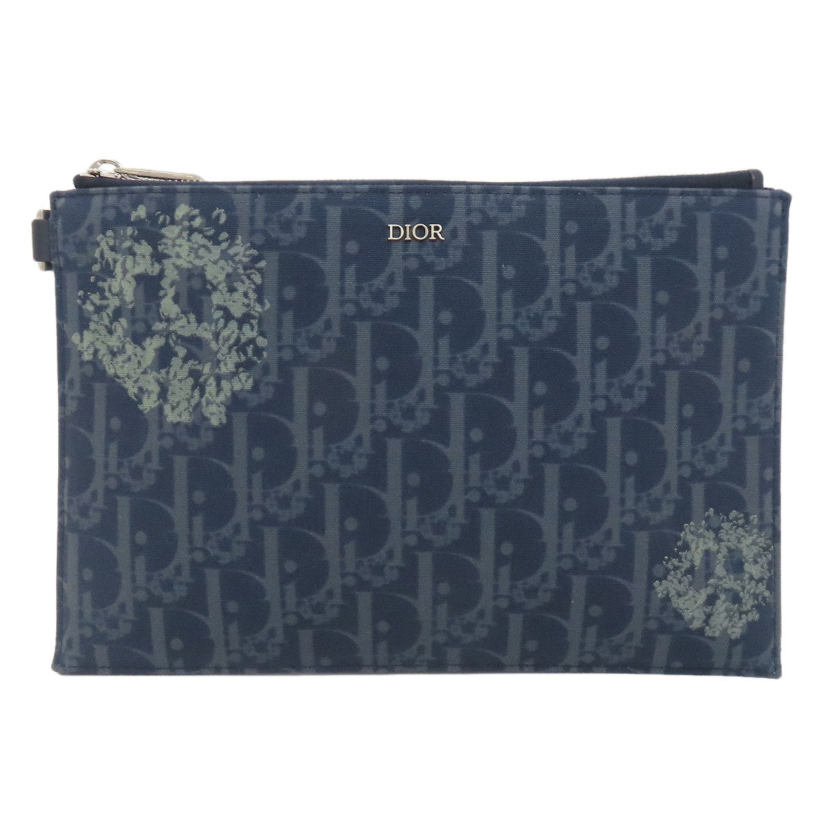 CHRISTIAN DIOR Dior Tears Oblique Accessory pouch Canvas Ladies [Used]
