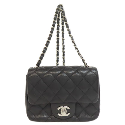 CHANEL ChainShoulder Matelasse SilverHardware Shoulder Bag Grained Calfskin Skin Ladies [Used]