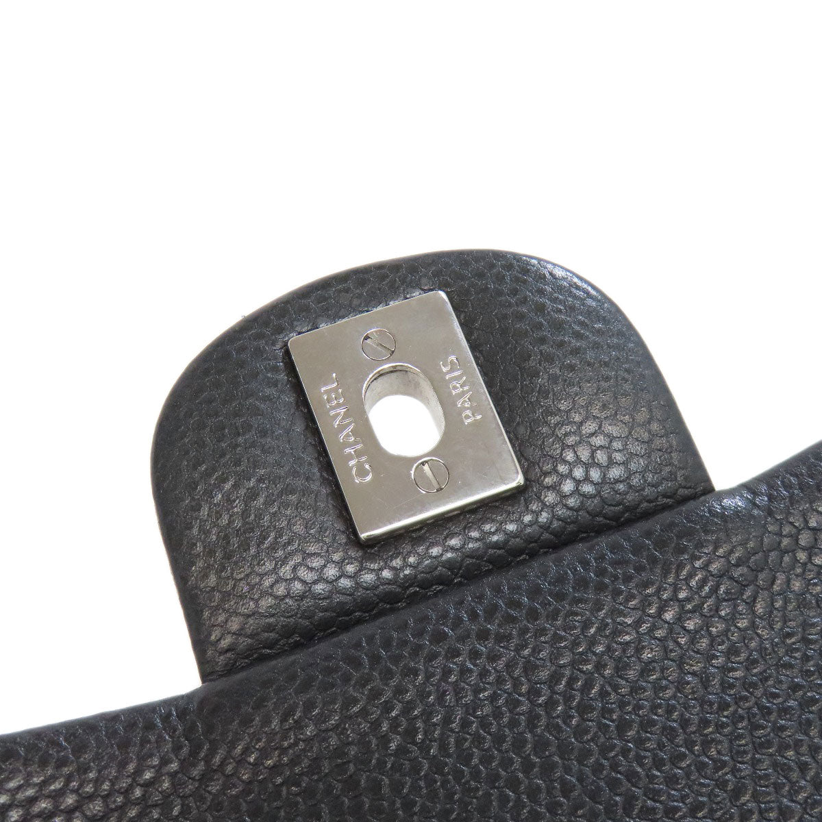 CHANEL ChainShoulder Matelasse SilverHardware Shoulder Bag Grained Calfskin Skin Ladies [Used]