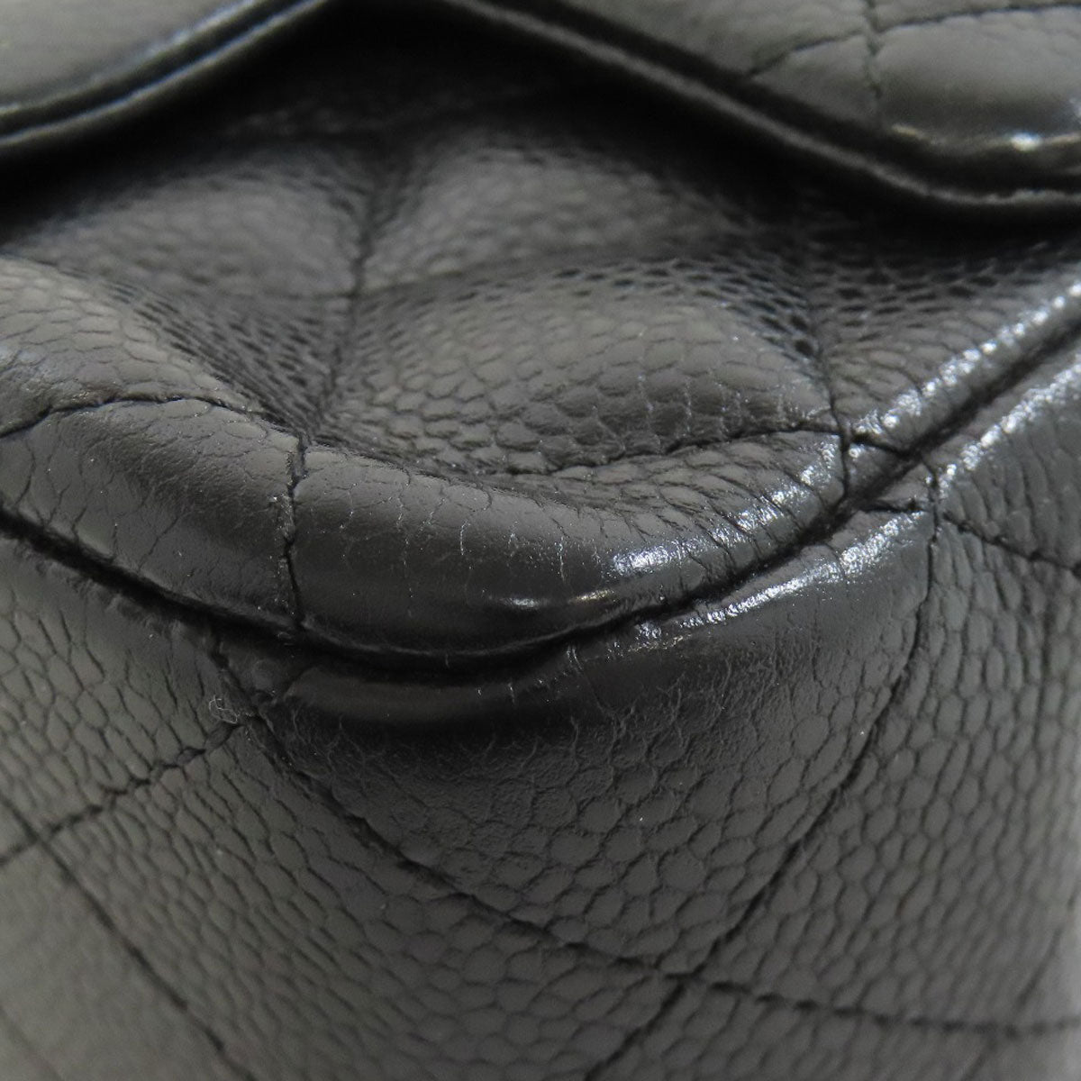 CHANEL ChainShoulder Matelasse SilverHardware Shoulder Bag Grained Calfskin Skin Ladies [Used]