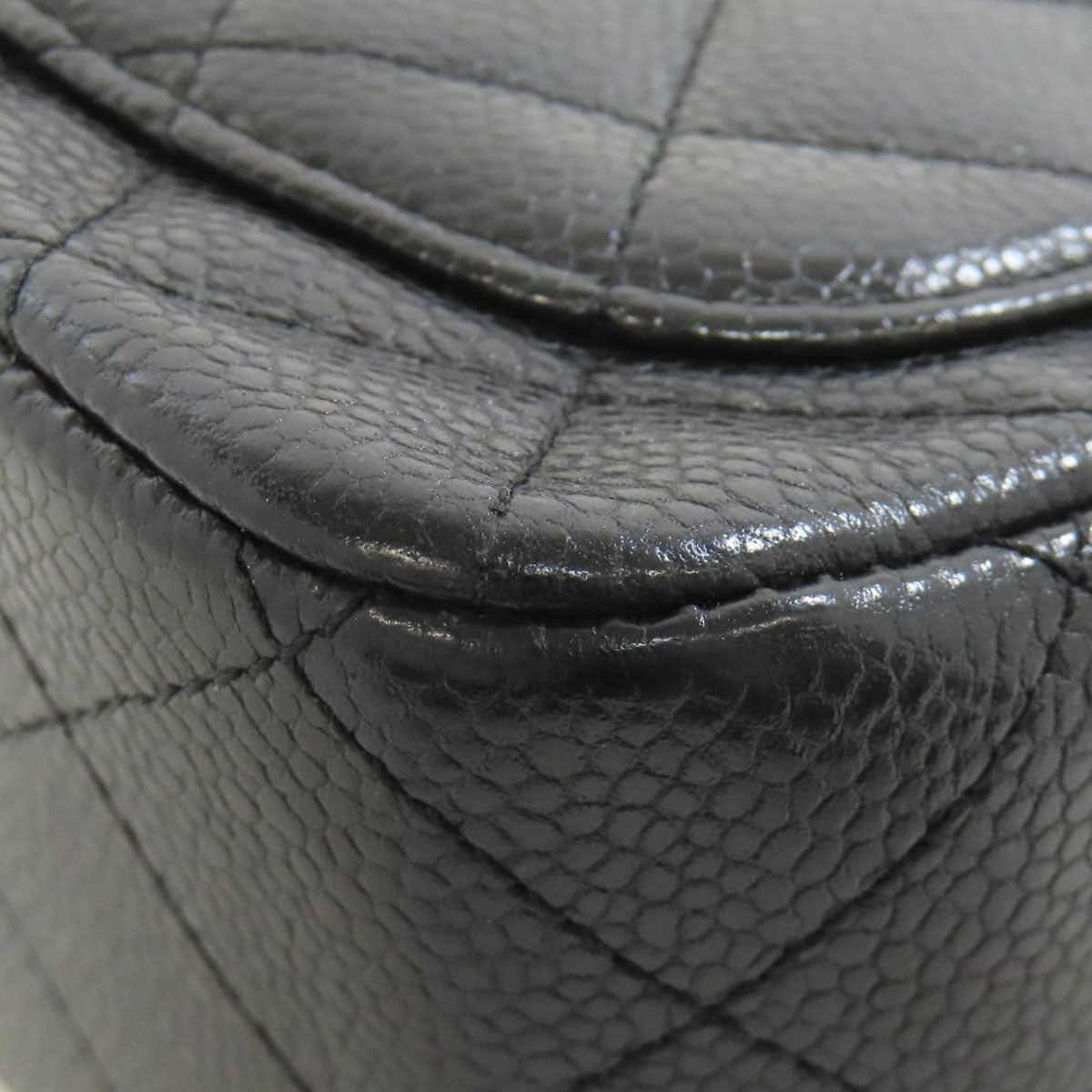 CHANEL ChainShoulder Matelasse SilverHardware Shoulder Bag Grained Calfskin Skin Ladies [Used]